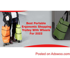 Best Portable Ergonomic Shopping Trolley With Wheels For 2022