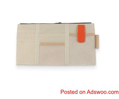 Cream Car Documents Visor Organizer - Vehicle Fantasy