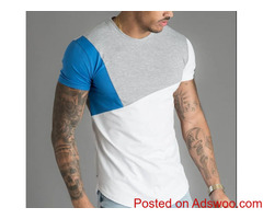 Men's Short-Sleeved Crew Neck T-Shirt, Slim Fit,