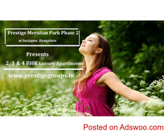 Prestige Meridian Park Phase 2 Sarjapur | Offers Best Living Spaces In Bangalore