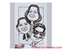 Wedding Couple Caricature Artist... 9899146678