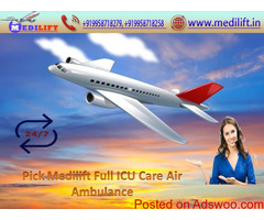 Medilift Air Ambulance in Patna – Available at Low Fare all Time