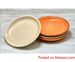 Handmade Organic Ceramic Sides Plate / Dessert Plate