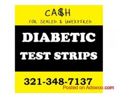 CASH FOR YOUR FACTORY SEALED  DIABTEIC SUPPLIES