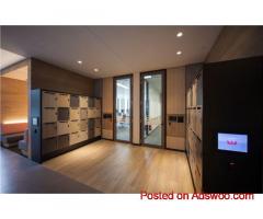 Employee day lockers workplace