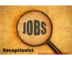 Receptionist Job Availabe
