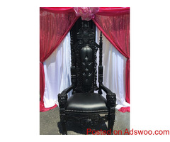Get the best throne chairs for rent in long island from The Brat Shack