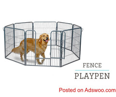Heavy Duty Pet Playpen Dog Exercise Pen Cat Fence