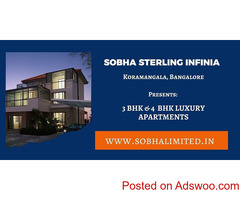 Sobha Sterling Infinia Koramangala Bangalore - Residential Apartments In HSR Layout