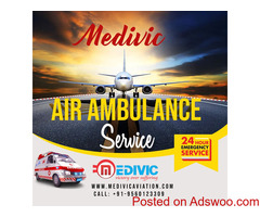 Select the Prompt Renowned Air Ambulance in Pune by Medivic with All Medical Setup