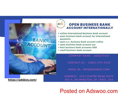 We will open Business Bank Account Internationally