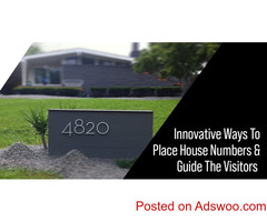 Innovative Ways To Place House Numbers And Guide The Visitors