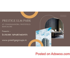 Upcoming Prestige Elm Park Bengaluru - An Ideal Balance Of Space And Comfort