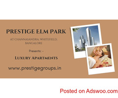 Upcoming Prestige Elm Park Bengaluru - An Ideal Balance Of Space And Comfort