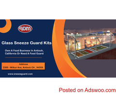 Glass Sneeze Guard Kits is Very Easy To Use | ADM Sneezeguards