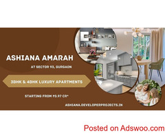 Ashiana Amarah Sector 93 - Features That Compliment Your Lifestyle At Gurgaon
