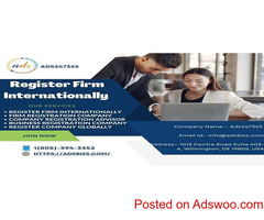 The Best Firm Registration At The International Level.