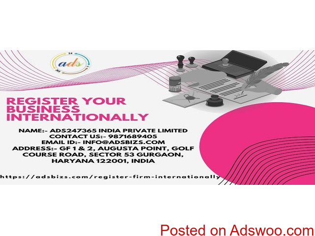 Open a Register your Business Internationally level | ADS247365 - 1/1