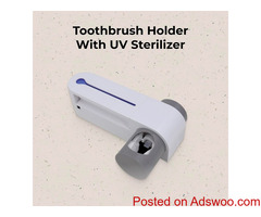Toothbrush Holder With UV Sterilizer