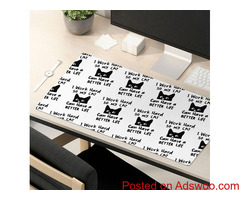 Black Cat Desk Mat