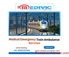 Use Complication-free Train Ambulance Services in Jamshedpur from Medivic