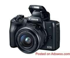 Canon EOS M50 Black + EF-M 15-45mm IS STM Lens Black
