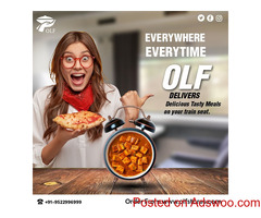 Grab Online Food Booking in Train Service via OLF Stores