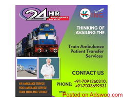 Hire a Cost-Effective Price Train Ambulance Service in Guwahati by King