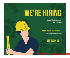 HIRING LEVEL 2 GENERATOR TECHNICIAN (Dallas-Fort Worth Metropolitan Area)
