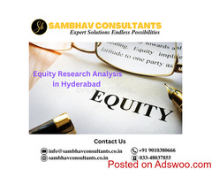 EQUITY RESEARCH ANALYST IN HYDERABAD| SAMBHAV CONSULTANTS
