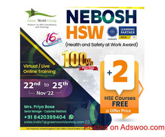 Join NEBOSH HSW Course in  India !!