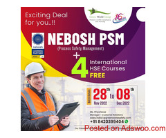 Enroll NEBOSH PSM Course in Kolkata