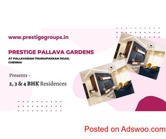 Prestige Pallava Gardens – 2/3/4 BHK at Pallavaram-Thuraipakkam Road Chennai