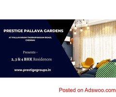 Prestige Pallava Gardens – 2/3/4 BHK at Pallavaram-Thuraipakkam Road Chennai