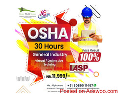 Enroll in OSHA 30 Hours General Industry in Kerala