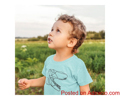 Toddler Triblend Dinosaur Print Shirt