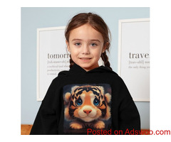 Tiger Design Toddler Hooded Sweatshirt