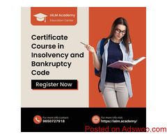 Online Certificate Course in Insolvency and Bankruptcy Code