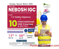 Green World’s Special Sunday Batch offer on NEBOSH IGC Course…..