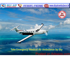 Get Genuine ICU Setup Air Ambulance Service in Hyderabad by Sky