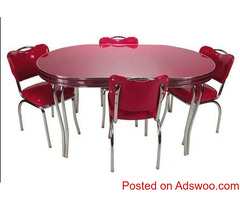 Choose your custom laminates, styles, and sizes from our retro kitchen tables suppliers