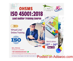 Enroll Lead Auditor Course & upgrade your Audit skill set..!!