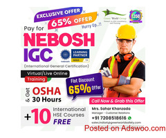Green world’s Exclusive offer on NEBOSH IGC course @ India..!!