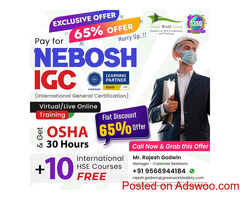 Join NEBOSH IGC with 65% Exclusive Offer!!
