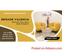 Brigade Valencia Hosur Road Bangalore - Welcome To Homes With Natural Lighting