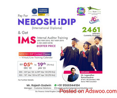 Exclusive Deal on NEBOSH IDIP Through Green World...!!!