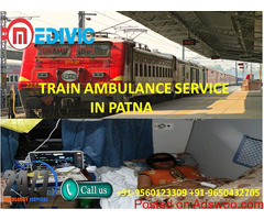 Pick Immediate ICU Service Train Ambulance Patna to Delhi by Medivic