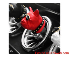 Red Painted Bulldog Car Air Freshener