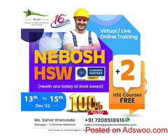 Year-end special offer on NEBOSH HSW course.....