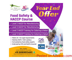 Are you looking to enhance your career in Food Safety?